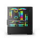 Gabinete Yeyian (Ych-041520) Haizen 2500,Micro Atx,3*Fan 120Mm Argb,Malla Frontal,Negro,Sin Fuente
