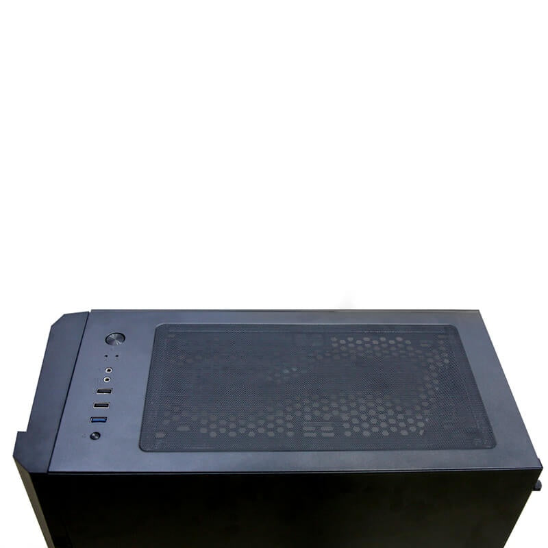Gabinete Yeyian (Yga-68809) Armageddon 2200 Atxrgb Cristal Templado Sin Fuente Negro
