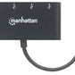 Manhattan Hub Usb C 3.0 Macho - 4X Usb A 3.0 Hembra, 5000 Mbit/S, Negro