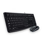 Kit De Teclado Y Mouse Logitech Mk120, Alámbrico, Usb, Negro (Español)