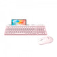 Kit Teclado Y Mouse Inalambrico Acteck (Ac-936279) Silk Mk720Rf Usbbt4000 Dpi100 Tecrosa