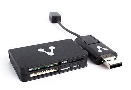 Vorago Lector De Memorias Cr-300, Usb/Micro-Usb, Negro