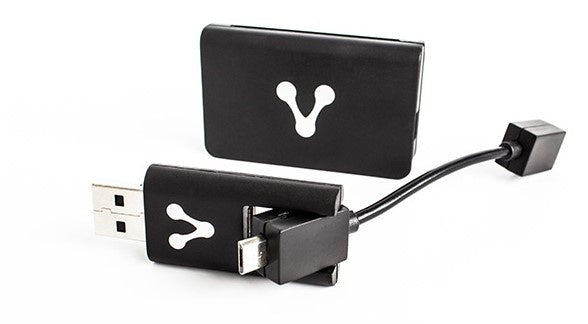 Vorago Lector De Memorias Cr-300, Usb/Micro-Usb, Negro
