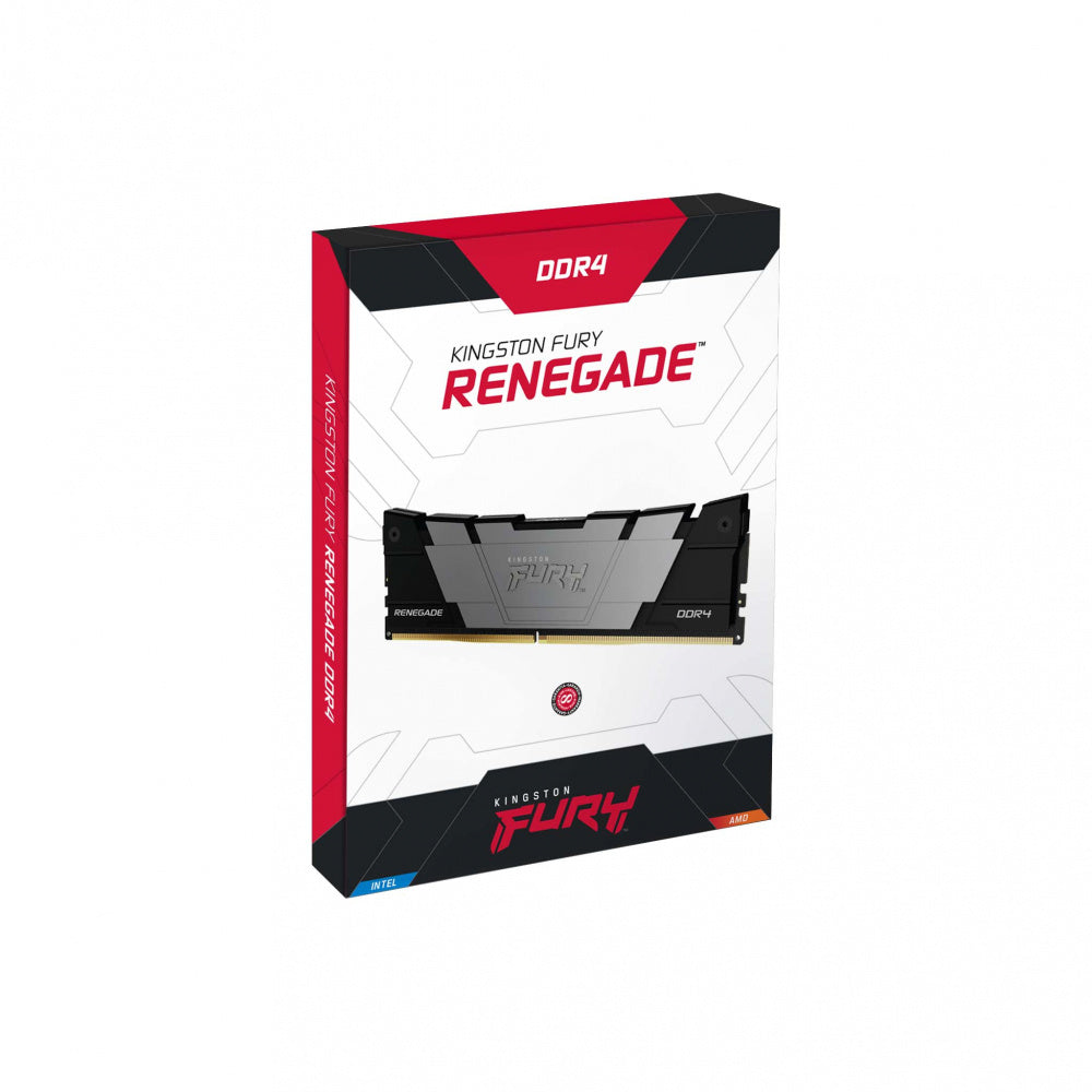 Memoria Dimm Ddr4 Kingston (Kf436C16Rb2/8) 8Gb (1X8Gb) 3600Mhz, Cl16, Non-Ecc, Fury Renegade, Black