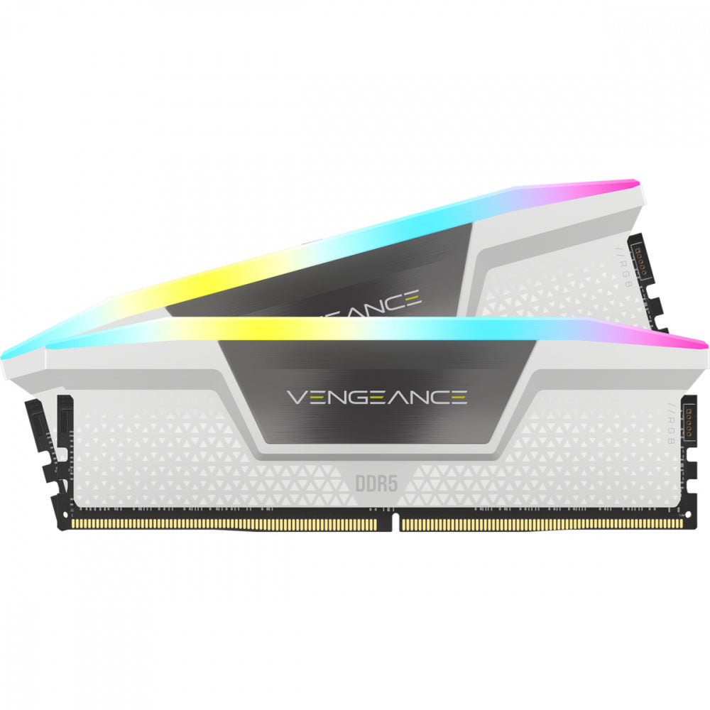 Memoria Dimm Ddr5 Corsair (Cmh64Gx5M2B5200C40W) 64Gb (2X32Gb) 5200Mhz Vengeance Rgb Blanco