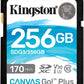 Memoria Sd Sdxc Kingston (Sdg3/256Gb) Canvas Go Plus, 256Gb, Uhs-I, Clase10