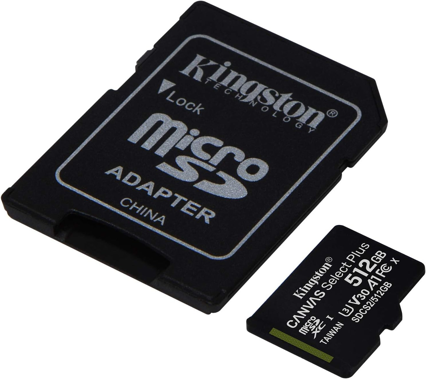 Micro Sdxc Kingston (Sdcs2/512Gb) Canvas Select Plus 512Gb Uhs-I, Clase10 C/Adaptador