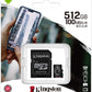 Micro Sdxc Kingston (Sdcs2/512Gb) Canvas Select Plus 512Gb Uhs-I, Clase10 C/Adaptador