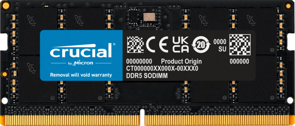 Memoria Sodimm Ddr5 Crucial (Ct32G56C46S5) 32Gb Ddr5 5600Mhz