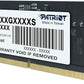 Memoria Sodimm Ddr5 Patriot (Psd516G480081S) Signature 16Gb (1X16Gb) 4800Mhz Cl40