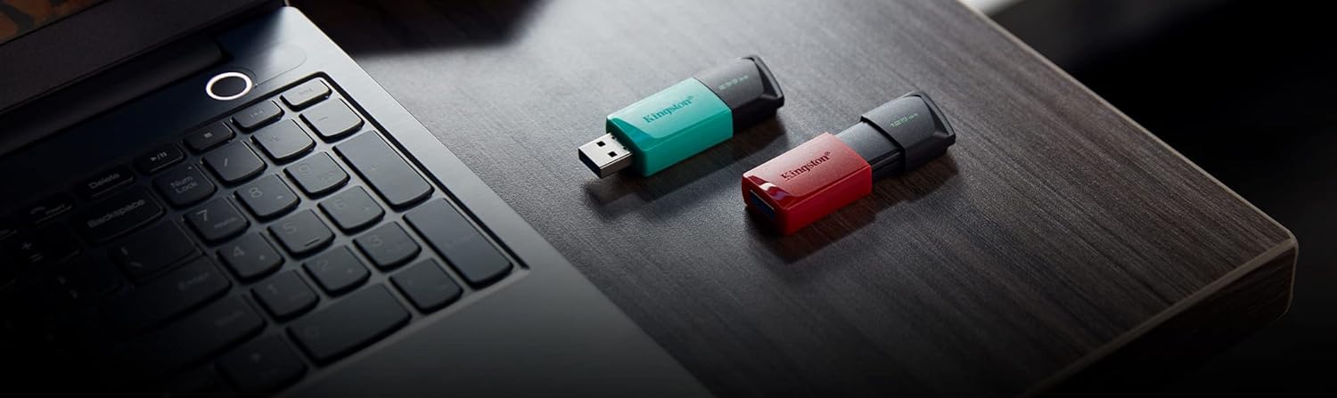 Memoria Usb Kingston (Dtxm/256Gb) 256Gb, Data Traveler Exodia M, Plastica, Turquesa, Usb 3.2
