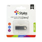 Memoria Usb Stylos St100, 16Gb, Usb 2.0, Plata