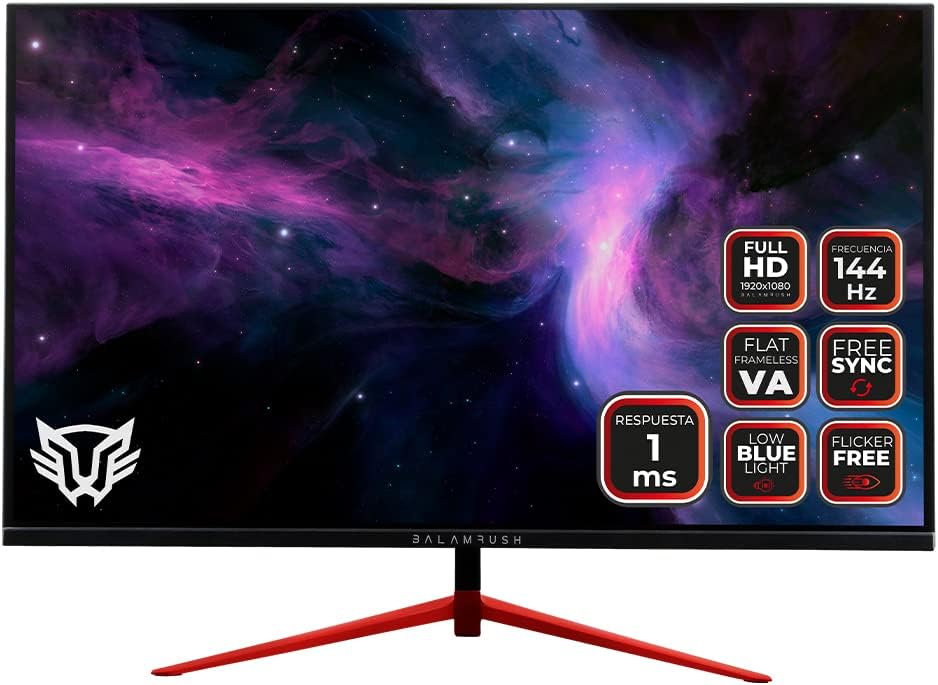 Monitor 27" Balam Rush (Br-932431) Mtx27G,Odyssey,1920X1080,144Hz,3 Hdmi,Displayport+Audio+Dc,Negro
