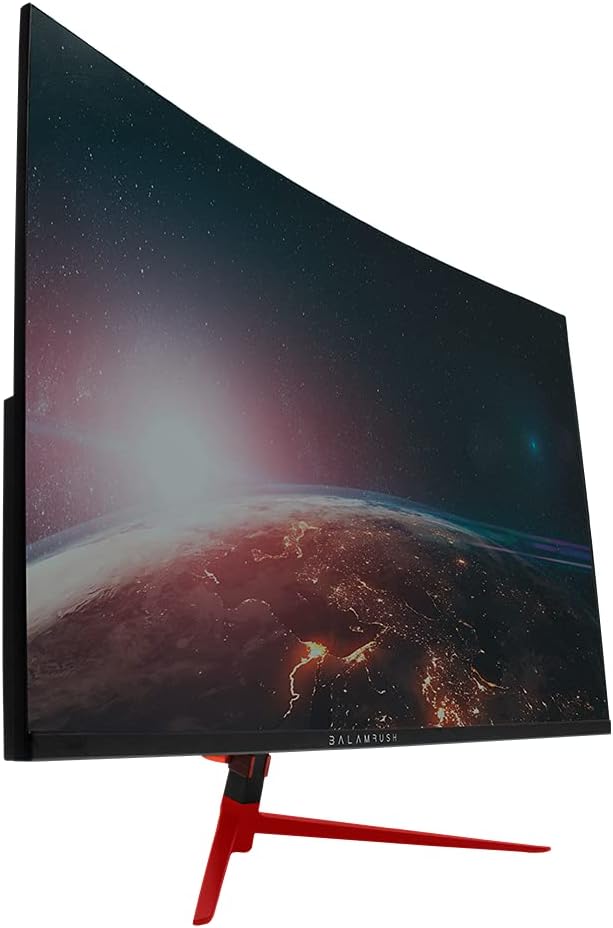 Monitor 27" Balam Rush (Br-932448) Mtx27C,Earth,1920X1080,165Hz,Hdmi,Displayport+Audio+Dc,Curvo,Negr