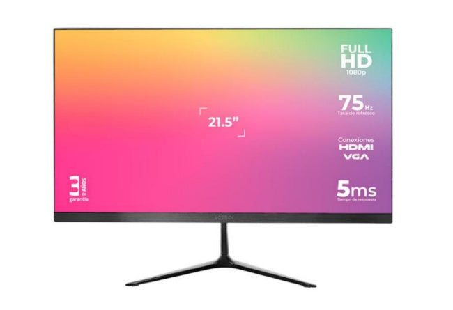 Monitor Acteck Captive Vivid Sp215 21.5"" Vga Hdmi 75Hz 5Ms Ac-933858