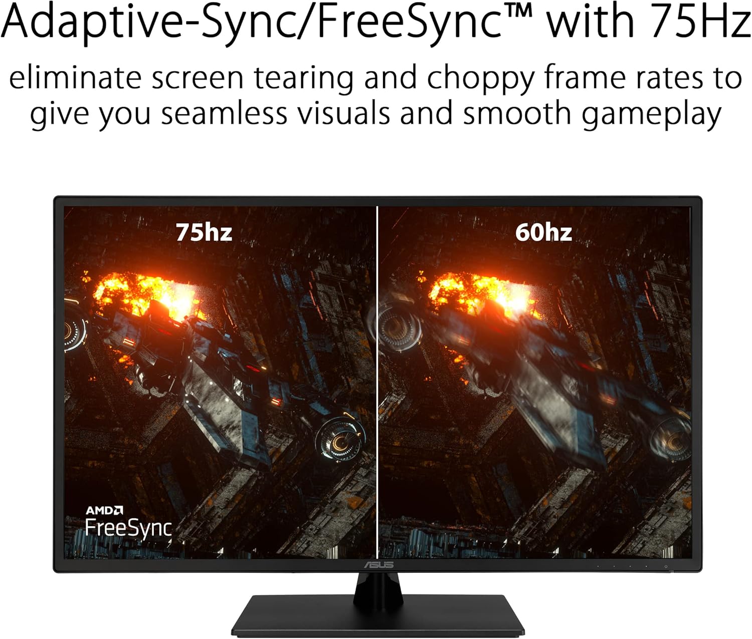 Monitor Led Asus 31.5" (Va329He)Eye Care,1920X1080,Fhd,Ips,75Hz,5Ms,Hdmi,Vga,Negro