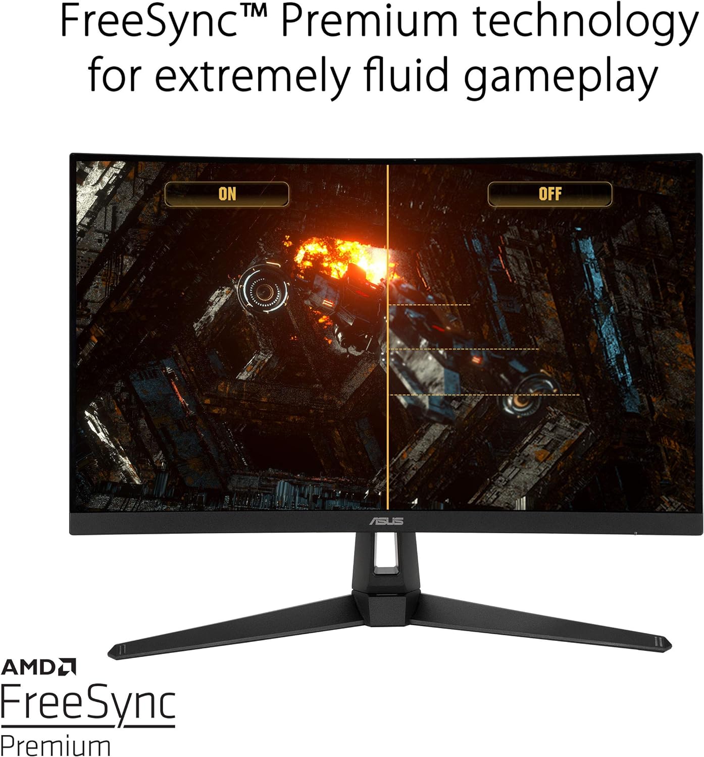 Monitor Led Asus 27" (Vg27Vh1B) Tuf Gaming Curvo,1920X1080,165Hz,1Ms,Va,Hdmi,Vga,Bocinas 2W,Freesync