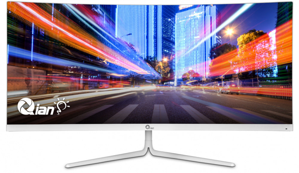 Monitor Curvo Qian 30"" Ultrawide Va 100Hz 2560X1080 Hdmi/Dp G/Freesync