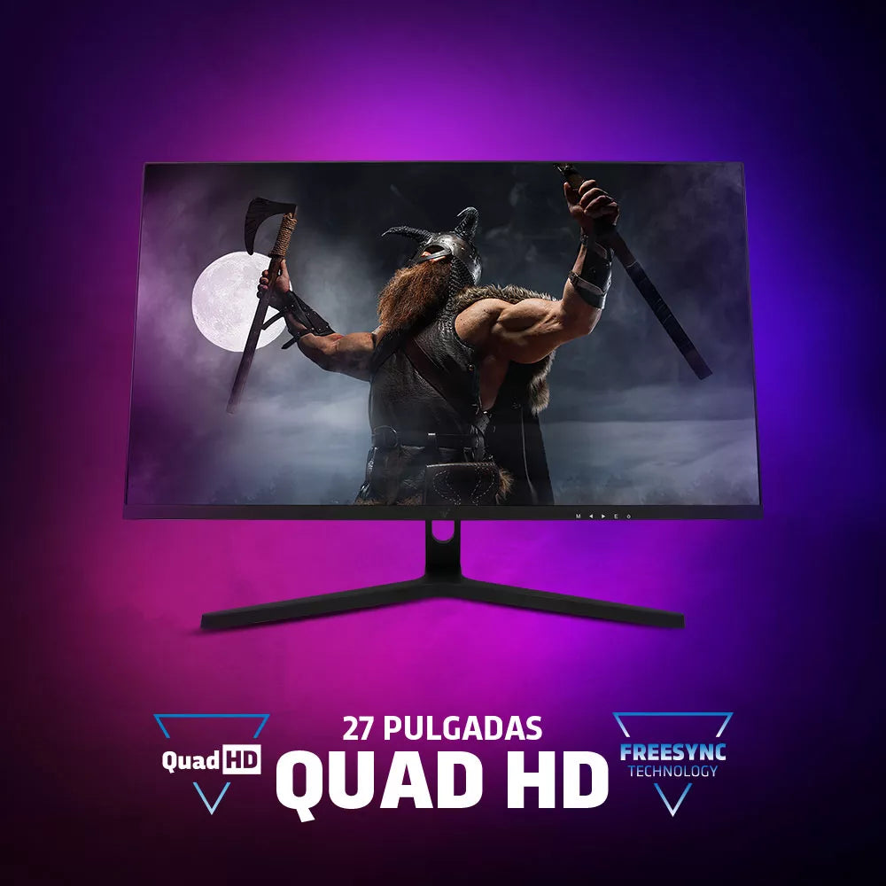 Monitor Game Factor 27"" Ips 165Hz Quadhd 1Ms Dp 3Hdmi Vesa Negro Mg701