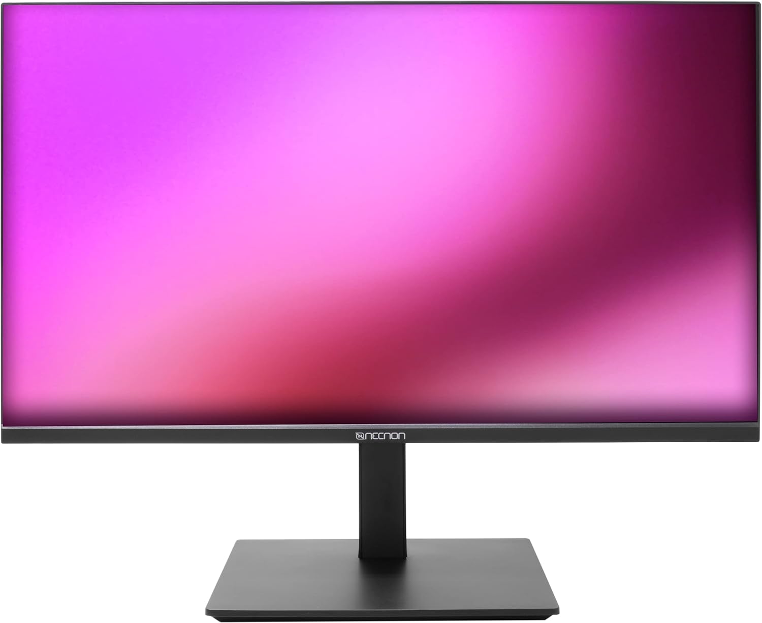 Monitor Gaming Led 23.8" Necnon (Nmg-24Fr-Ng) 1920X1080,Giratorio,165Hz,1Ms,Rgb,Hdmi,Vga,Dp,Negro