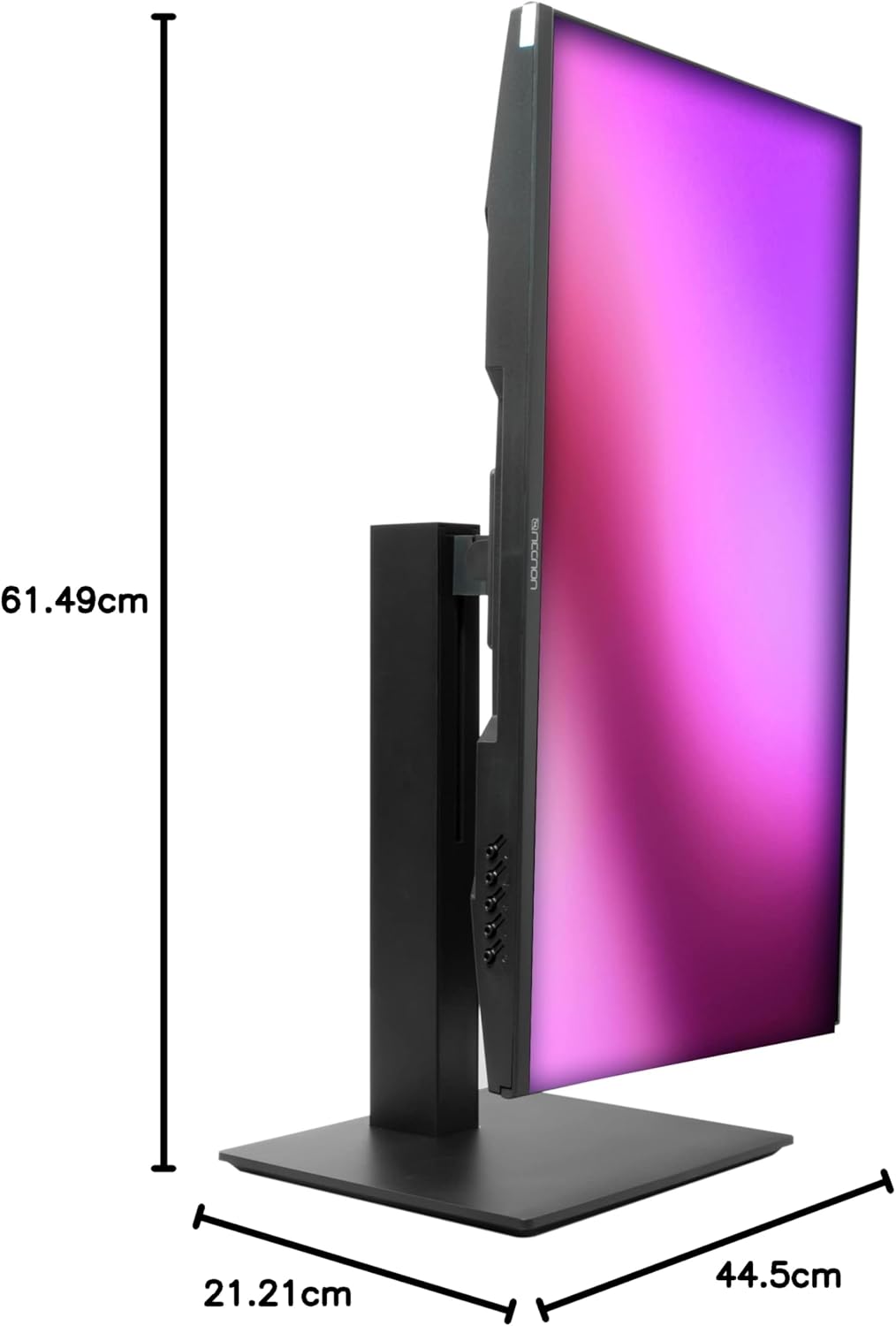 Monitor Gaming Led 23.8" Necnon (Nmg-24Fr-Ng) 1920X1080,Giratorio,165Hz,1Ms,Rgb,Hdmi,Vga,Dp,Negro