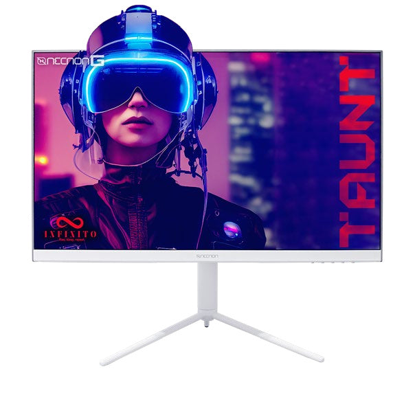 Monitor Gaming Led 27" Necnon (Nmg-27Fa-Bl) 1920X1080,Giratorio,165Hz,1Ms,Rgb,Hdmi,Vga,Dp,Blanco