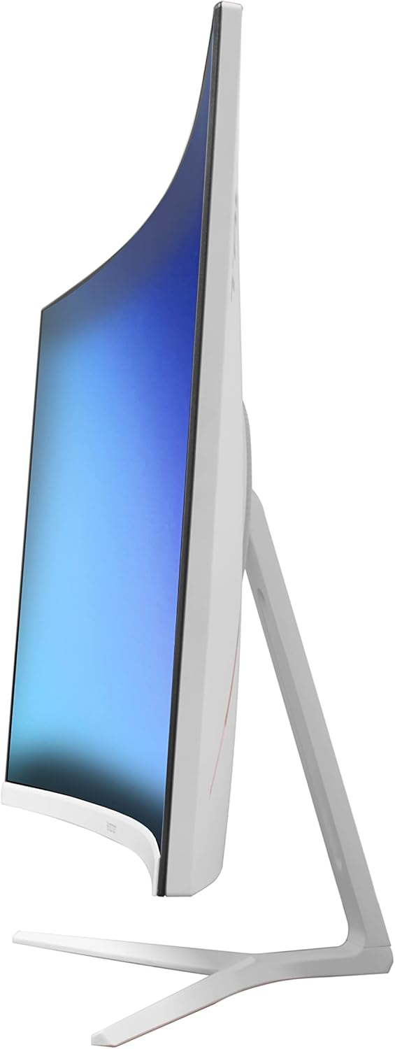 Monitor Gaming Led 31.5" Necnon (Nmg-32C1-Bl) 1920X1080, Curvo, 165Hz, 1Ms, Rgb, Hdmi,Vga,Dp, Blanco