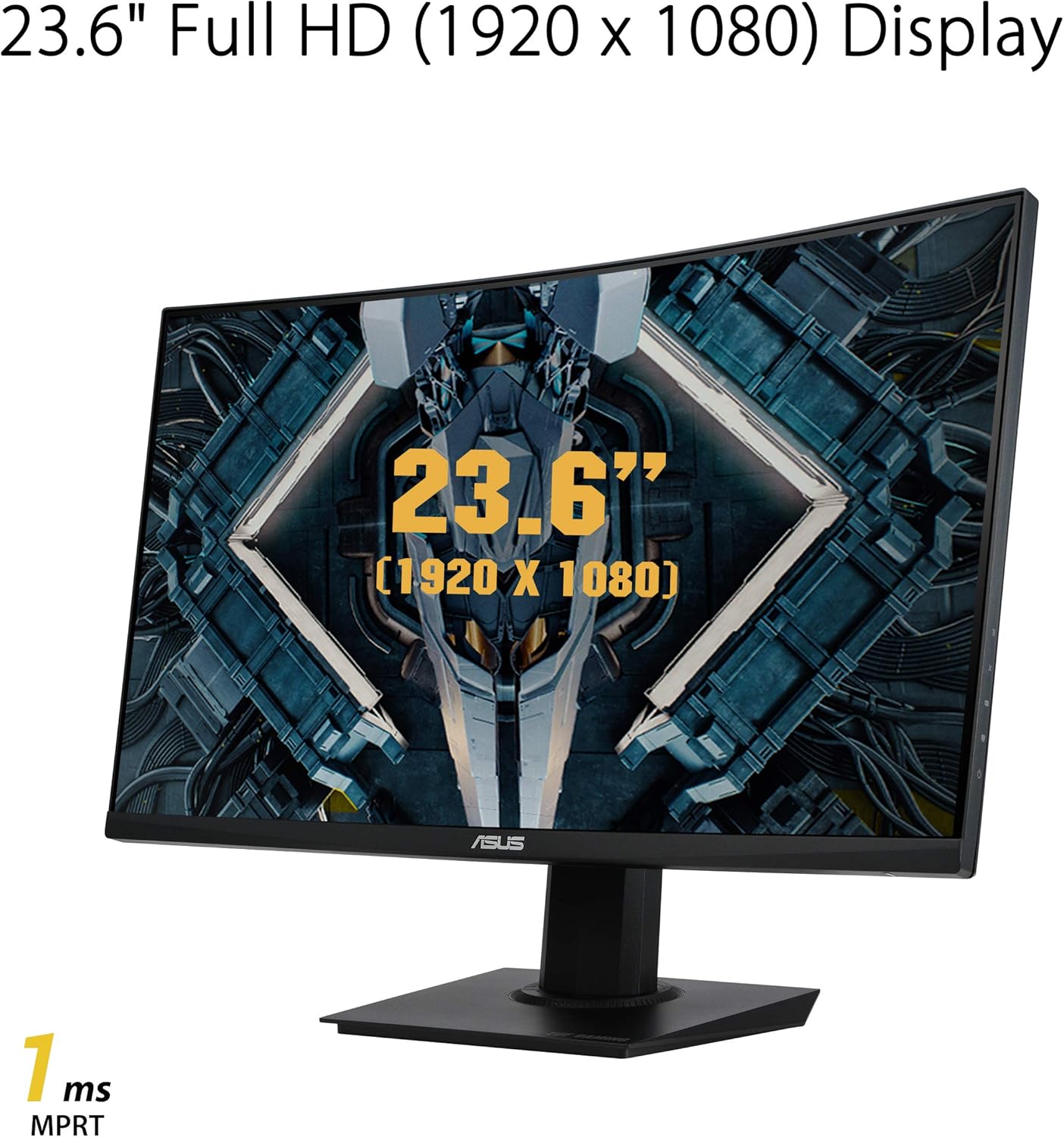 Monitor Led Asus 23.6" (Vg24Vqe) Tuf Gaming,1920X1080,165Hz,1Ms,Va,2*Hdmi,Dp,Elmb,Freesync Premium
