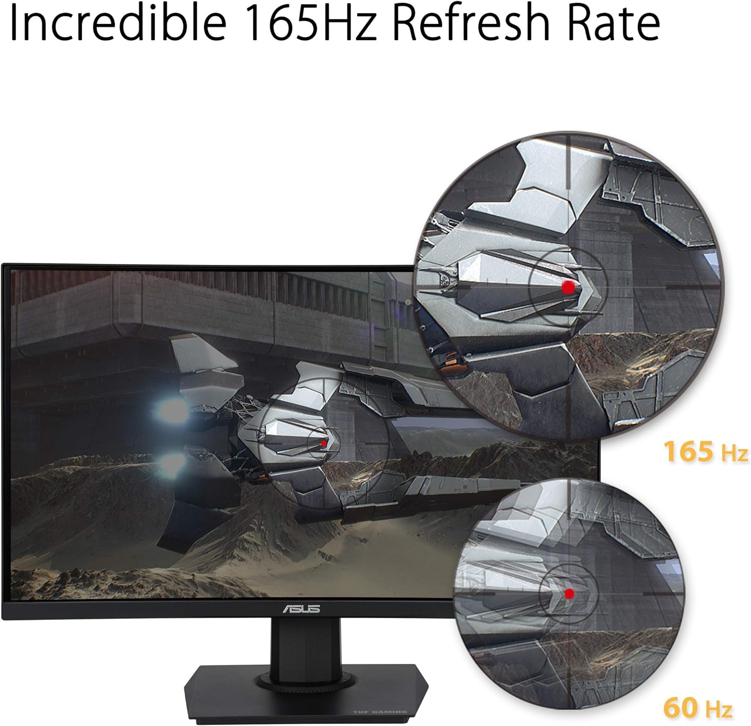 Monitor Led Asus 23.6" (Vg24Vqe) Tuf Gaming,1920X1080,165Hz,1Ms,Va,2*Hdmi,Dp,Elmb,Freesync Premium