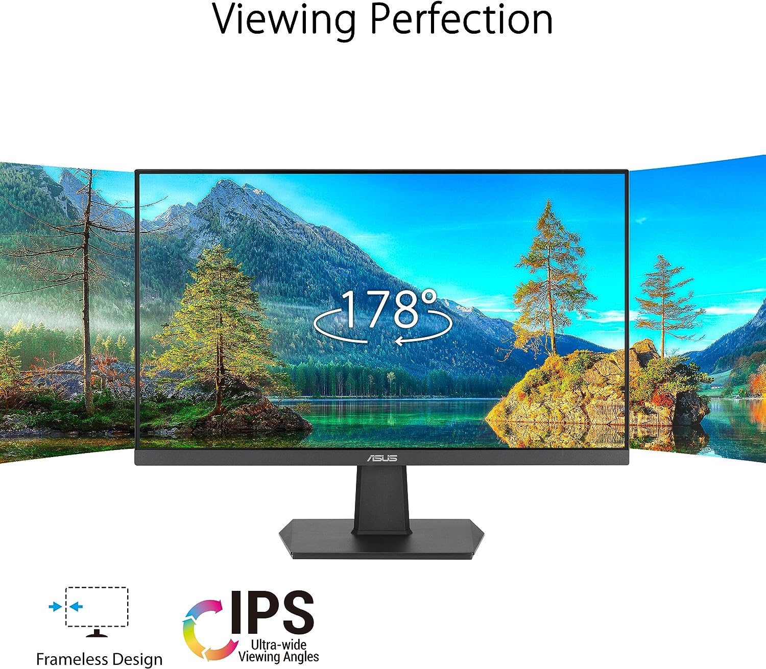 Monitor Led Asus 23.8" (Va24Ehf) 1920X1080 100Hz,Ips,Hdmi,Adaptative-Sync,Negro