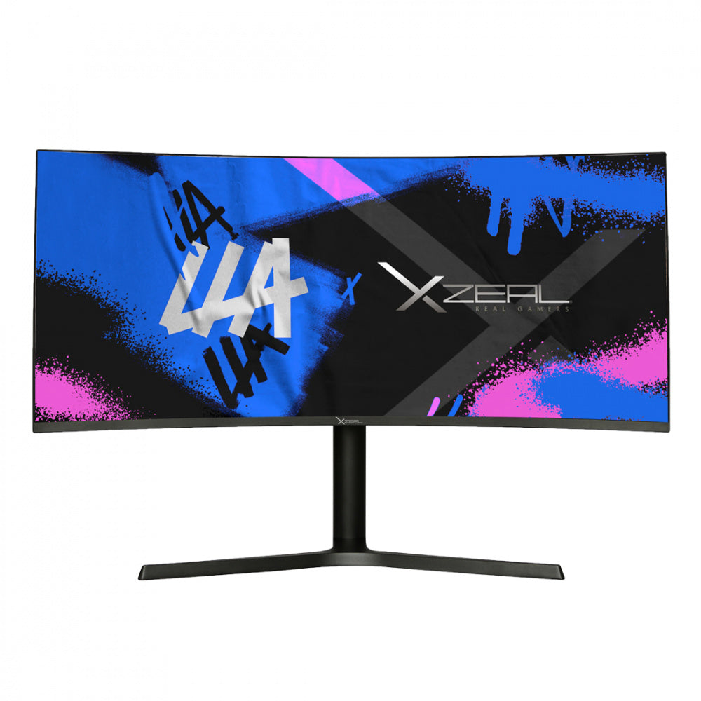 Monitor Led Xzeal 34 (Xzmo341B) Xz6010 Curvo Wqhd 100Hz 4Ms 1*Dp 1*Hdmi Negro