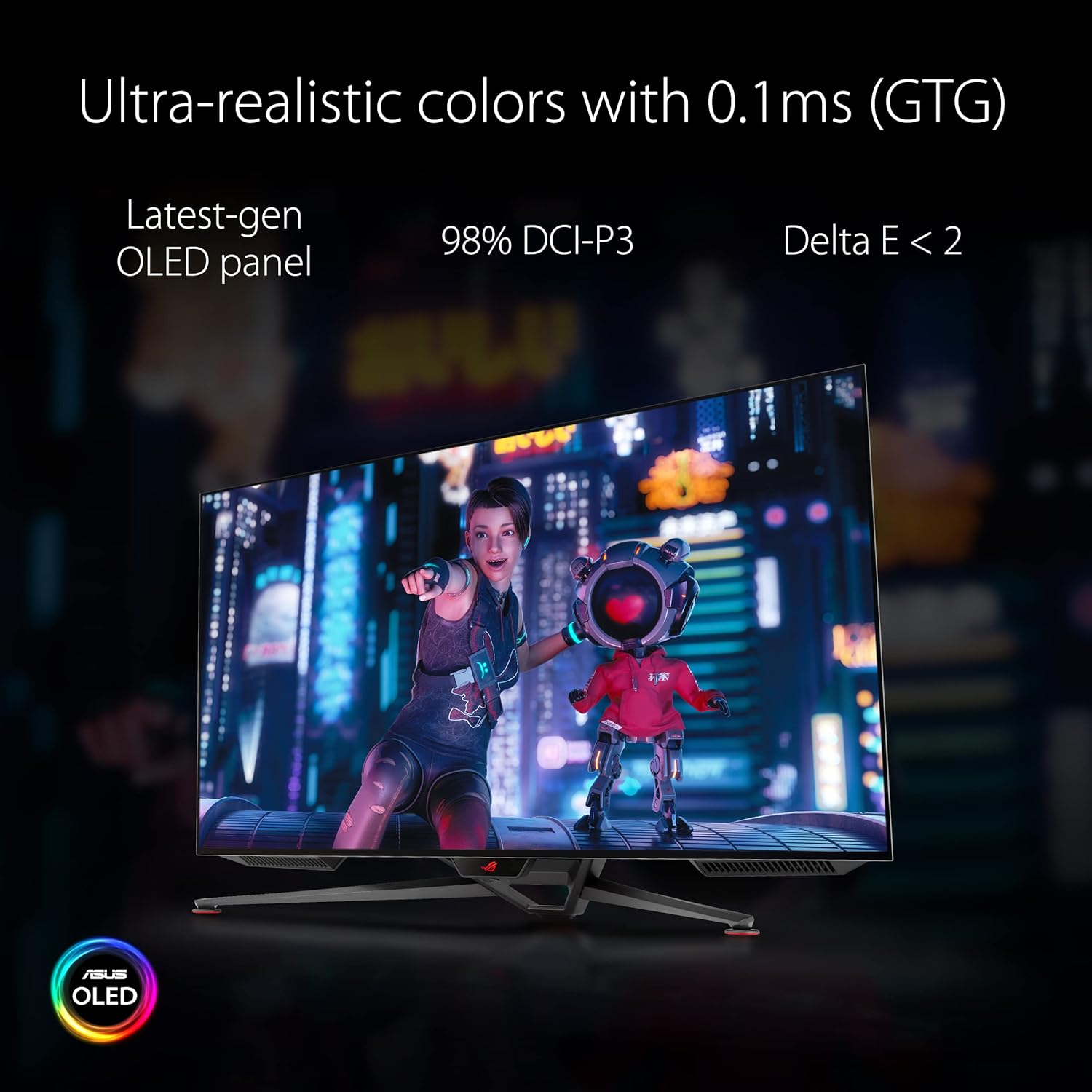 Monitor Oled Asus 41.5 (Pg42Uq) Rog Swift3840X2160138Hz0.1Msoled4*Hdmidp4*Usbg-Synchdr10