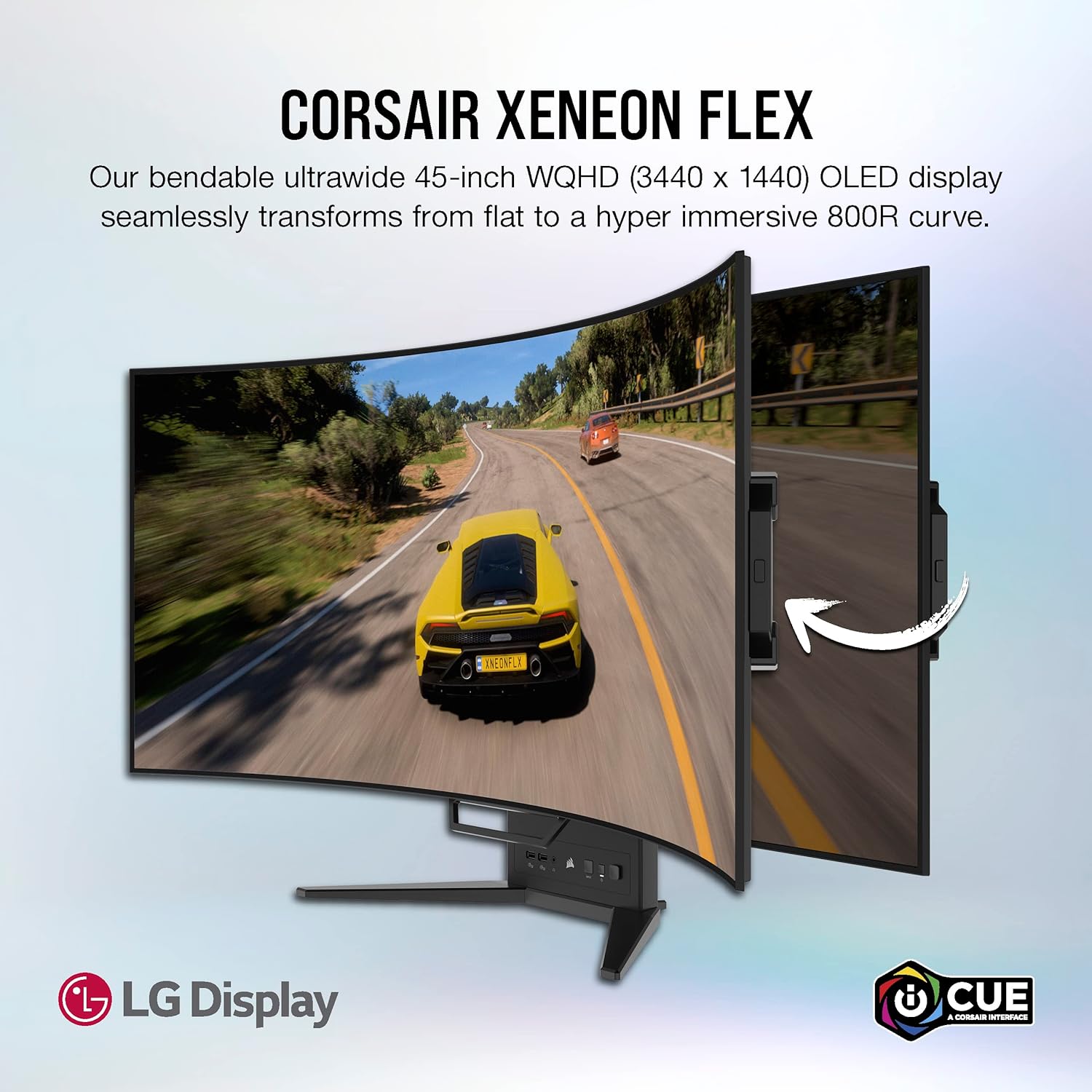 Monitor Oled Corsair 45 (Cm-9030001-Na) Xeneon Flex 45Wqhd2403440*14402 Hdmi1 Dp240Hzflexible