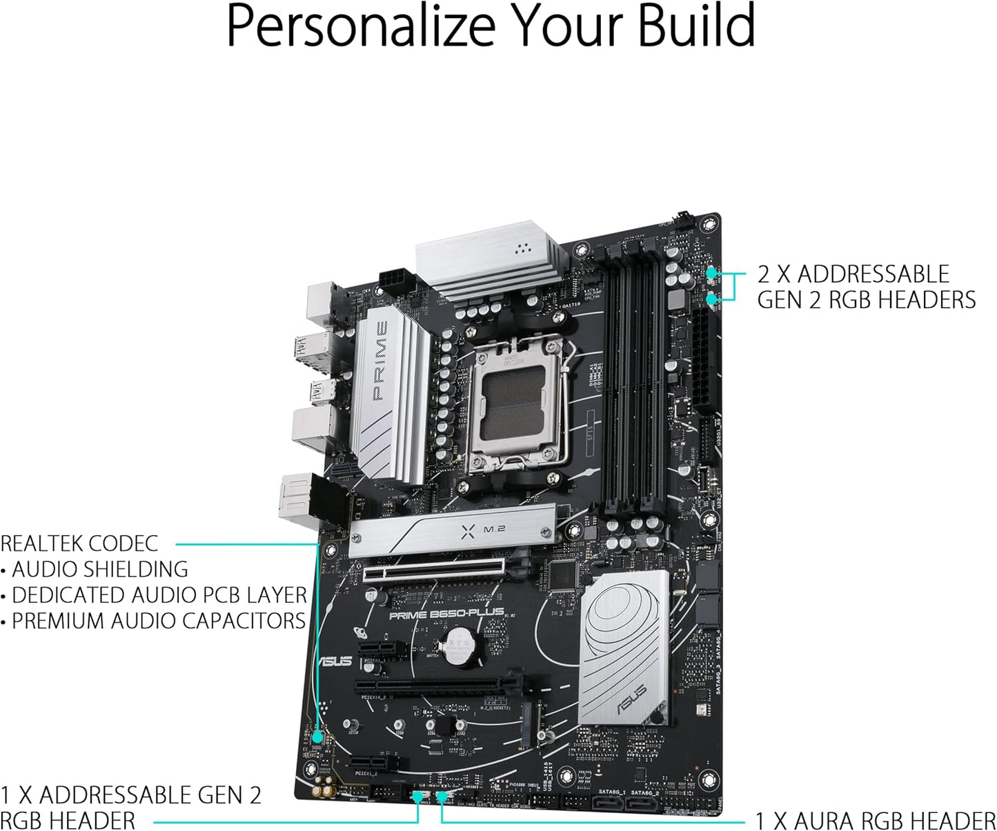 Motherboard Asus (Prime B650-Plus) Socket Am5,4*Ddr5,Hdmi,Dp,Vga,Pcie-4.0,Atx