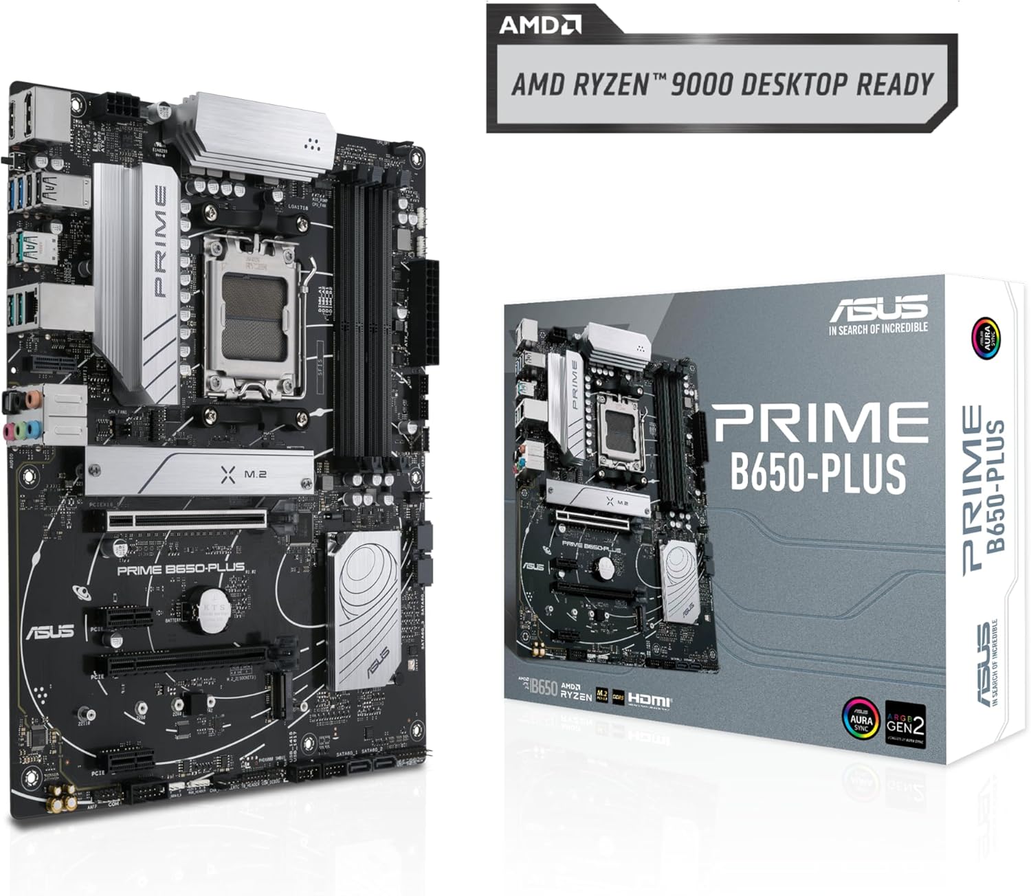 Motherboard Asus (Prime B650-Plus) Socket Am5,4*Ddr5,Hdmi,Dp,Vga,Pcie-4.0,Atx