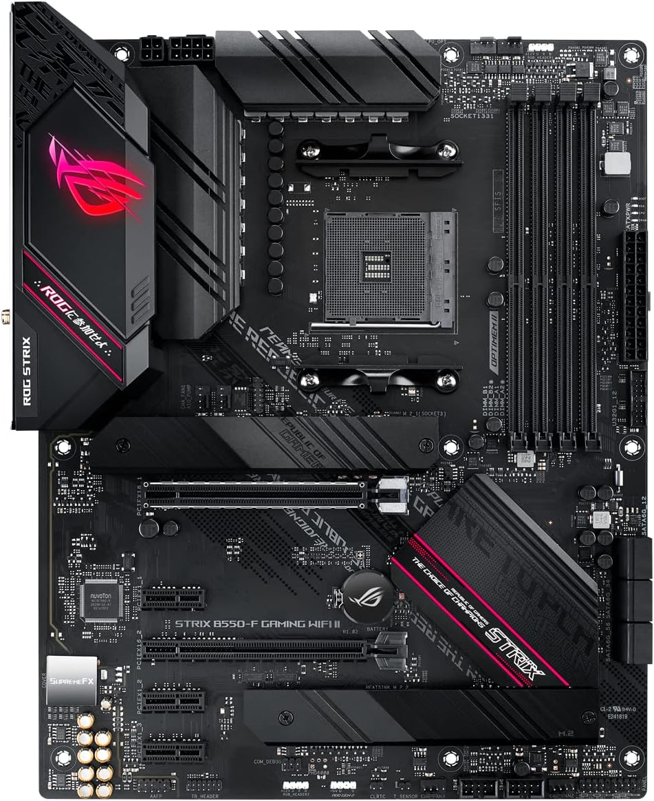 Motherboard Asus (Rog Strix B550-F Gaming Wifi Ii) Socket Am4,4*Ddr4,Hdmi,Dp,Pcie-4.0,Wifi6E,Atx