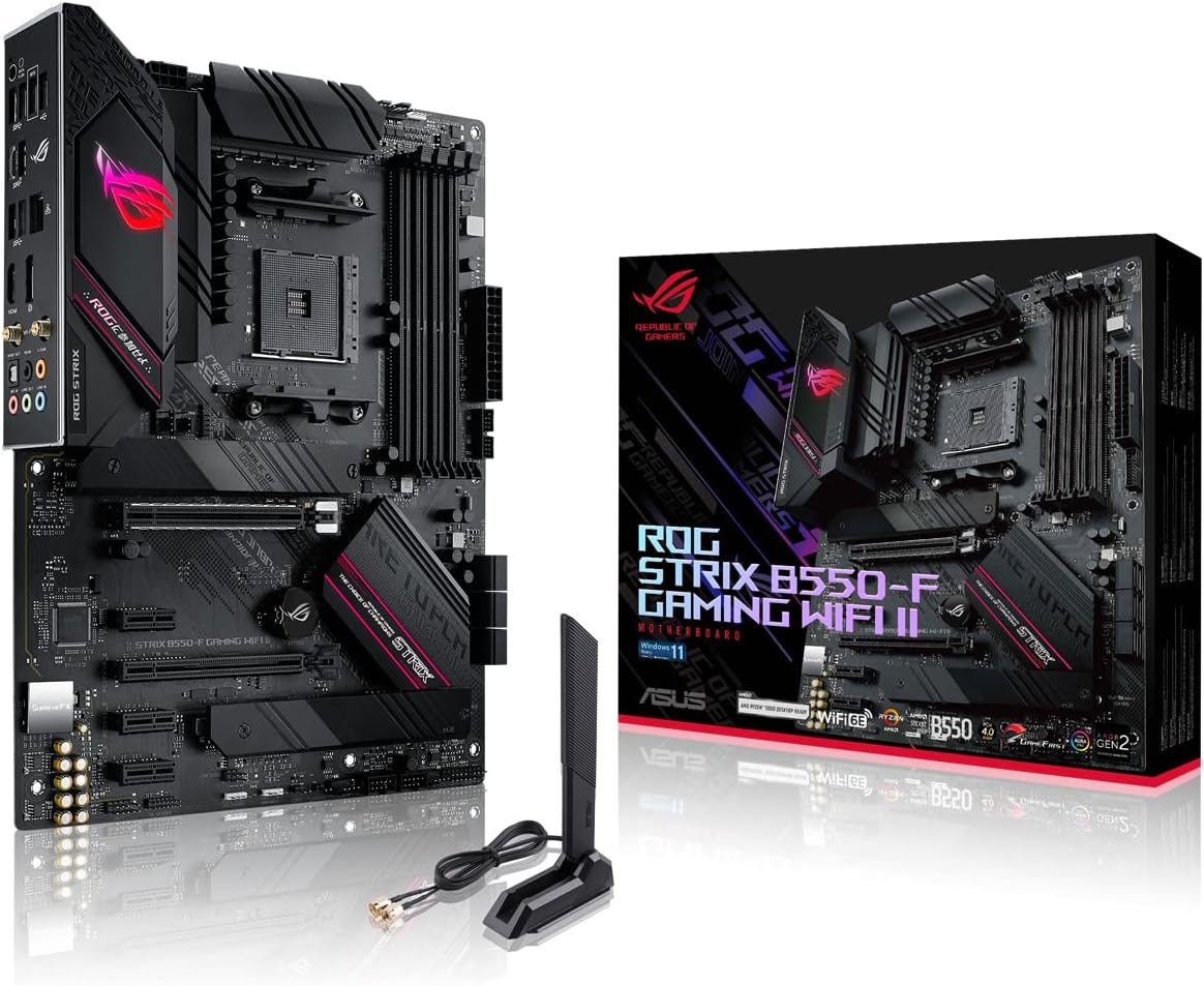 Motherboard Asus (Rog Strix B550-F Gaming Wifi Ii) Socket Am4,4*Ddr4,Hdmi,Dp,Pcie-4.0,Wifi6E,Atx