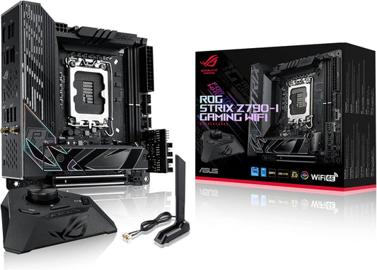 Motherboard Asus (Rog Strix Z790-I Gaming Wifi) Socket 1700 13A,2*Ddr5,Hdmi,Pci-E 5.0,Wifi6E,Mitx