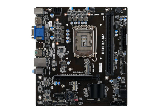 Motherboard Ecs (H610H7-M2) Socket 1700,2*Ddr4 2666,Hdmi,Vga,Dp,Micro Atx