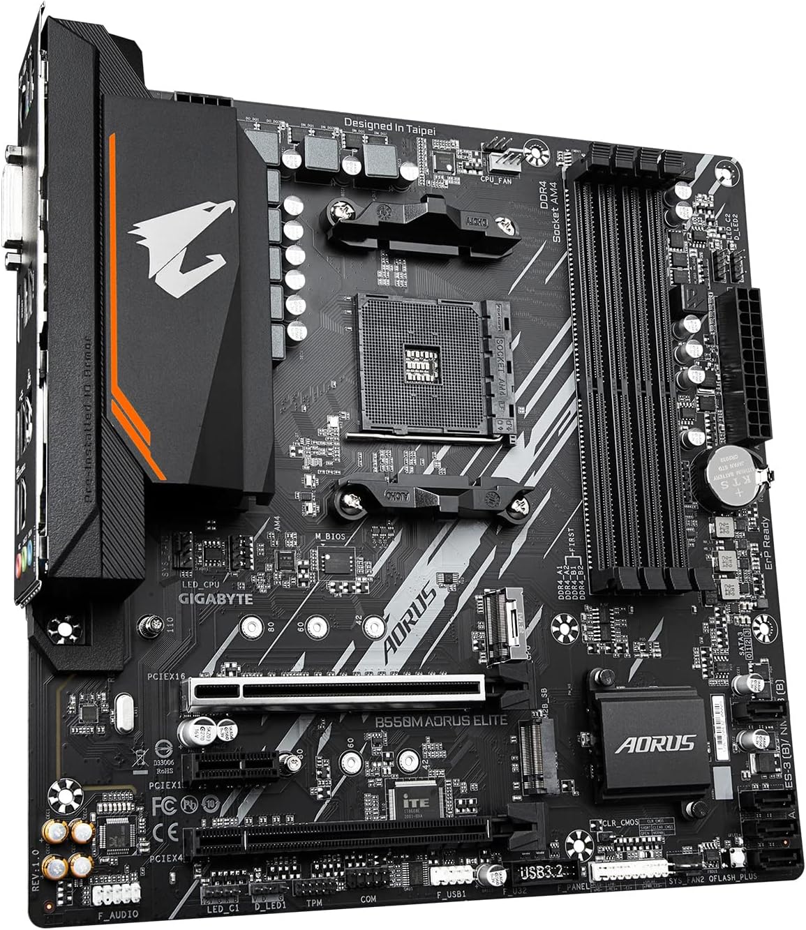 Motherboard Gigabyte (B550M Aorus Elite) Socket Am4, 4*Ddr4 4600Mhz, Hdmi, Dvi, Micro Atx