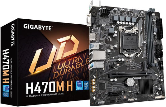 Motherboard Gigabyte (H470M H ) Socket 1200 10A/11A, 2*Ddr4, M.2,Hdmi, Micro Atx