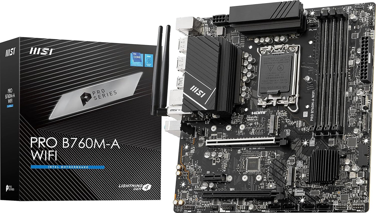 Motherboard Msi (Mpg Z790 Edge Wifi Ddr4) Socket 1700,4*Ddr4 5333,Hdmi,Dp,5*M.2,Atx