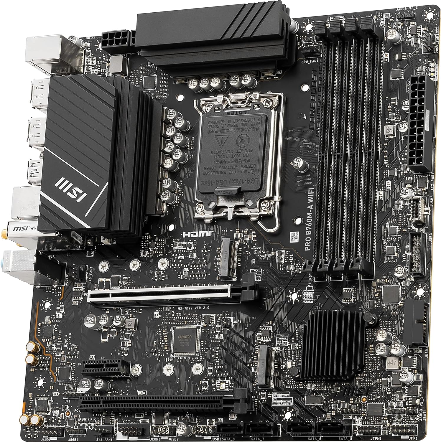 Motherboard Msi (Mpg Z790 Edge Wifi Ddr4) Socket 1700,4*Ddr4 5333,Hdmi,Dp,5*M.2,Atx