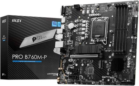 Motherboard Msi (Pro B760M-P) Socket 1700, 4*Ddr5 6800 Mhz, Hdmi, Dp, Vga, Micro Atx