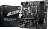 Motherboard Msi (Pro B760M-P) Socket 1700, 4*Ddr5 6800 Mhz, Hdmi, Dp, Vga, Micro Atx
