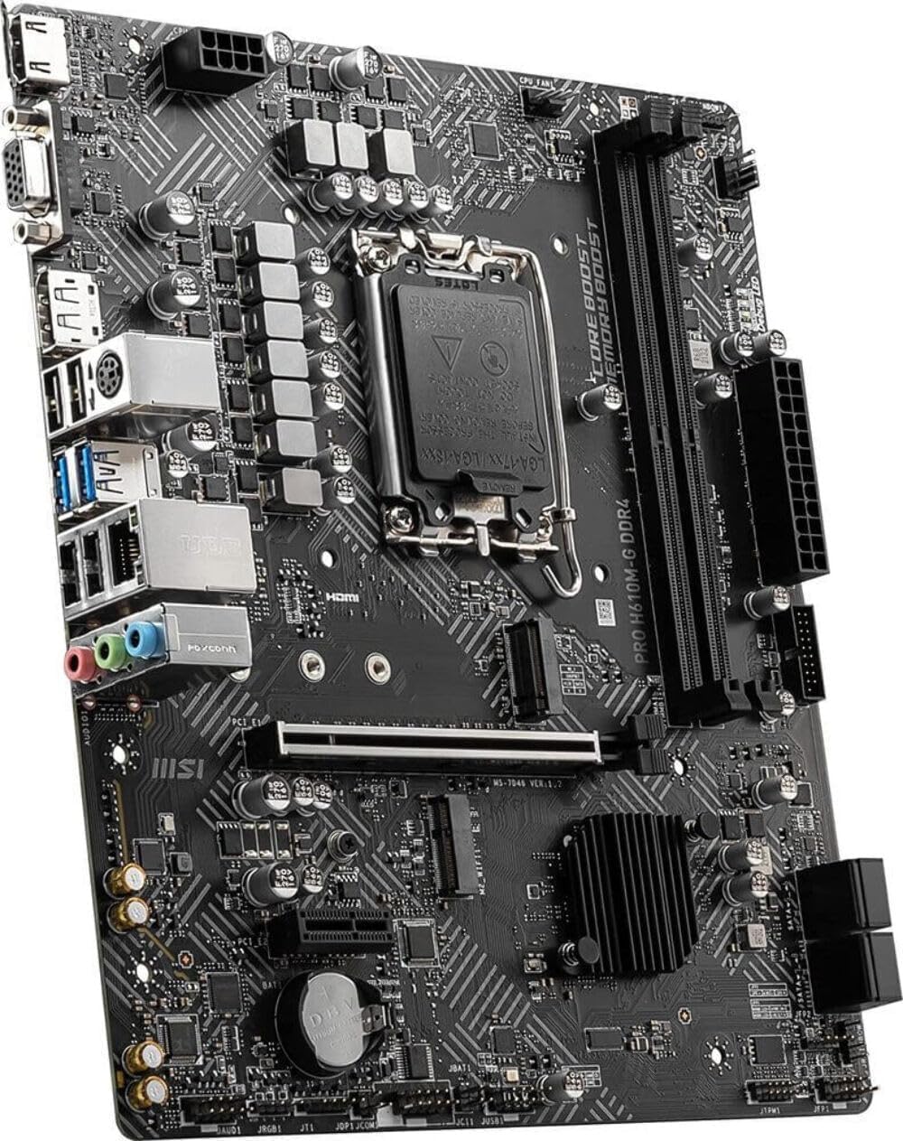 Motherboard Msi (Pro H610M-G Ddr4) Socket 1700, 2*Ddr4 3200Mhz, Hdmi, Vga, Micro Atx