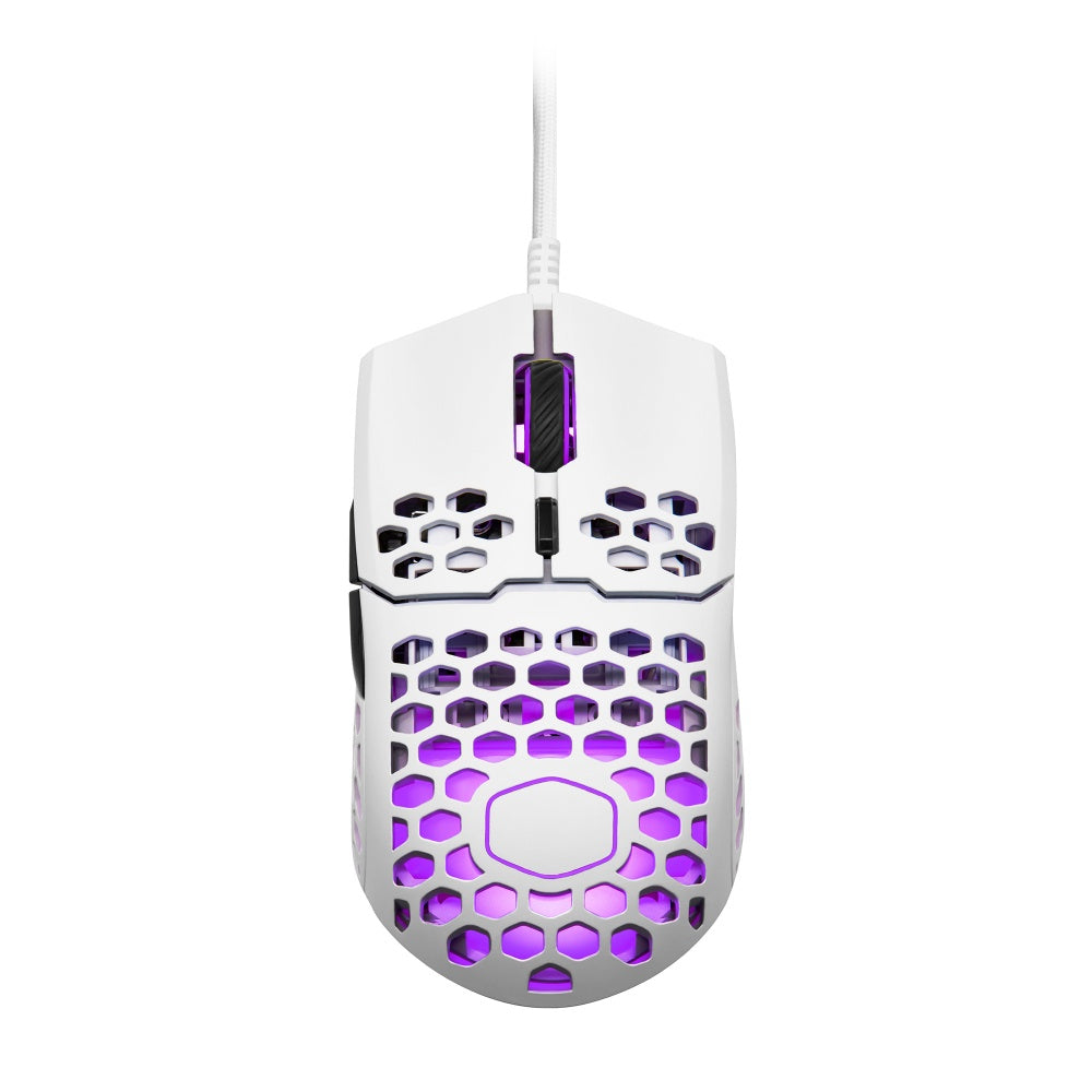 Mouse Cooler Master Mm711 White Rgb 16K Dpi Mm-711-Wwol1