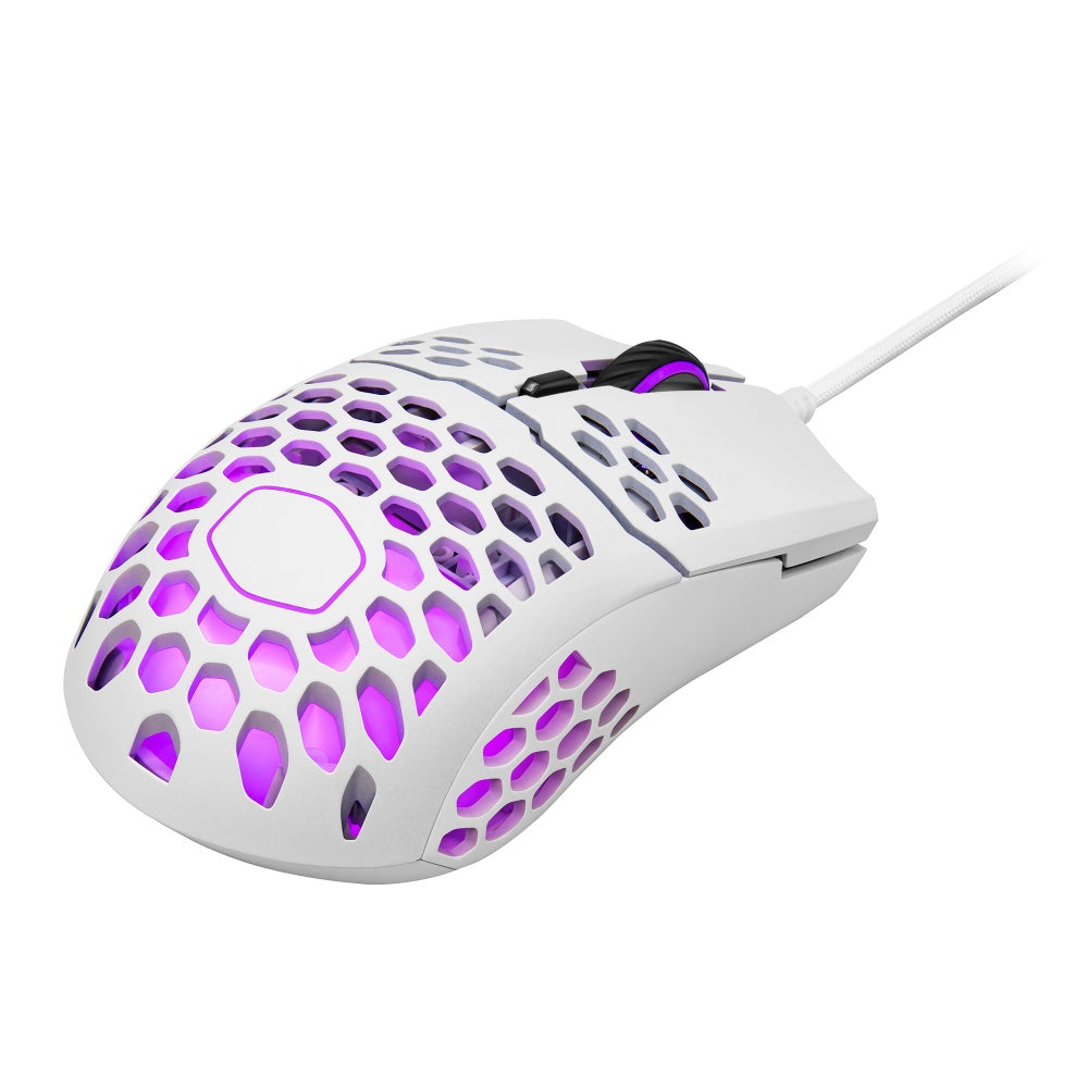 Mouse Cooler Master Mm711 White Rgb 16K Dpi Mm-711-Wwol1