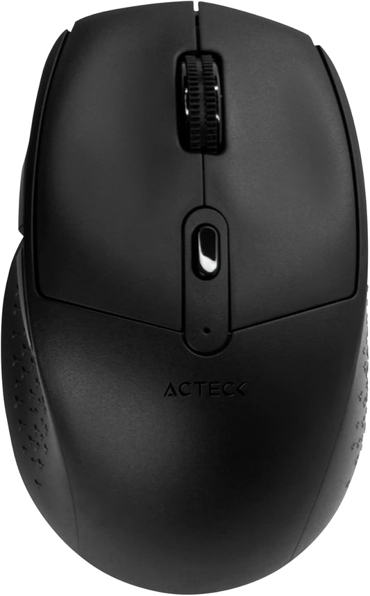 Mouse Inalambrico Acteck (Ac-934077) Optimize Ergo Mi680,Rf Usb,Bt,Optico,1600 Dpi,Negro