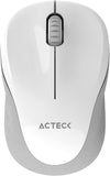Mouse Inalambrico Acteck (Ac-934886) Optimize Trip Mi480,Rf Usb,Bt,Optico,1600 Dpi,Blanco